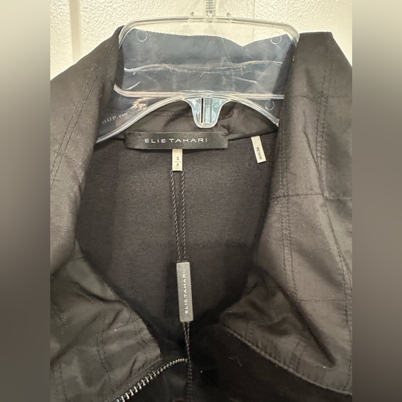 Eli Tahari Miri Jacket Black Velvet Jacket Size Small - Picture 3 of 6